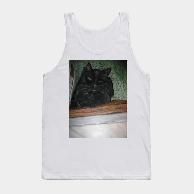 Demon Cat Tank Top by Reilly's Fine Art and Designs